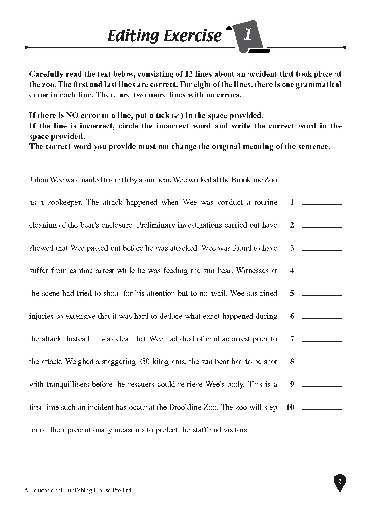 Lower Secondary Express Editing Exercises - Image 3