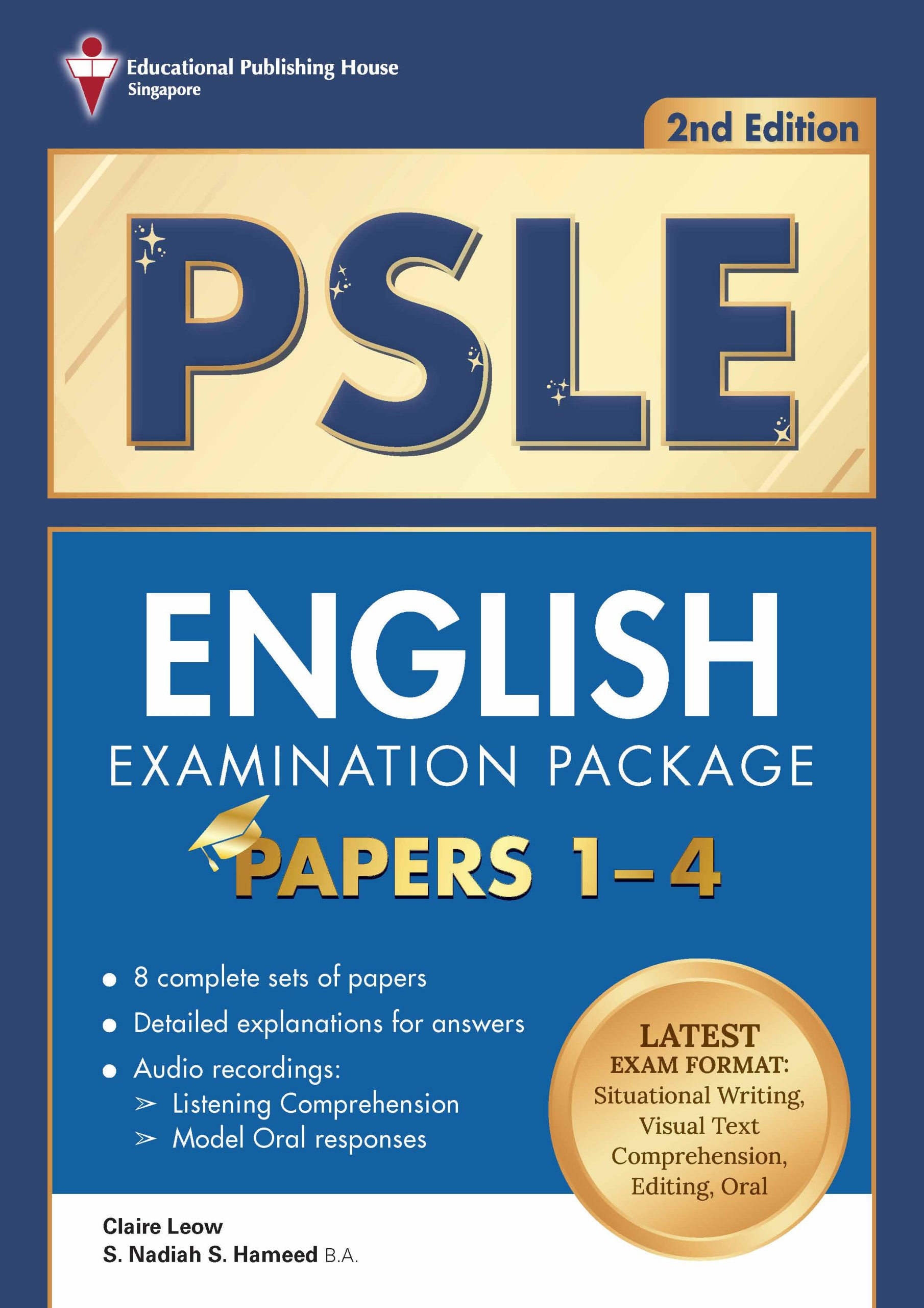 PSLE English Exam Package: Papers 1-4 QR